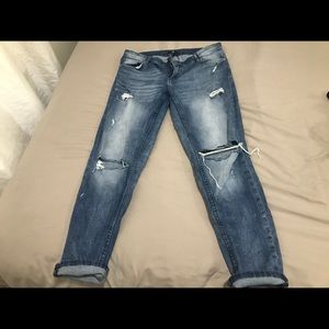 H&M boyfriend ripped jeans